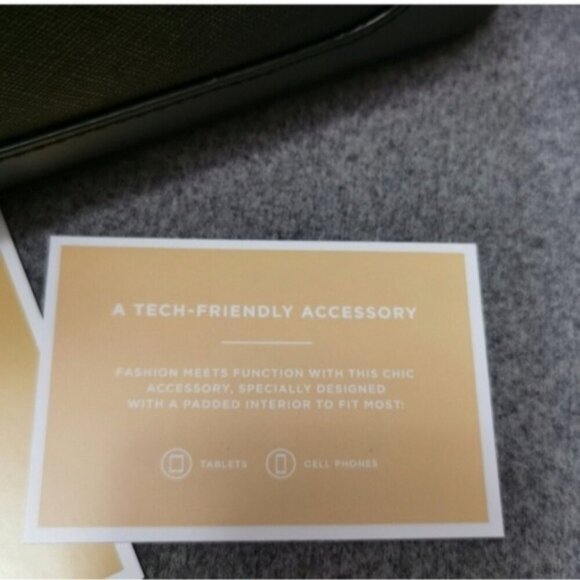 NWT Michael Kors Black Saffiano Leather Tech Friendly Backpack - Picture 13 of 13